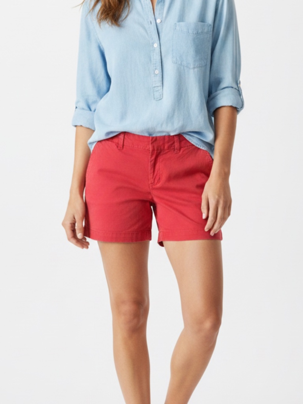 Tommy Hilfiger Red Women’s Chino Shorts